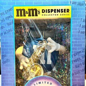 M&M's BLUES CAFE DISPENSER Official Limited-Edition Blue M&M Collector Series